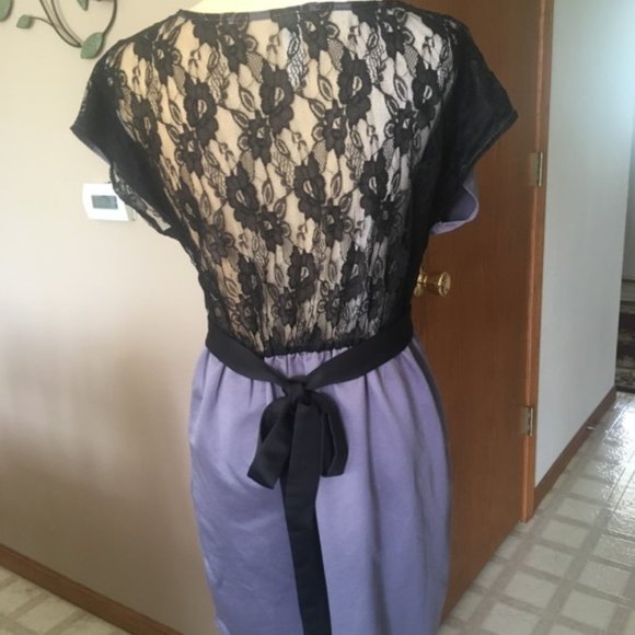 Sound& Matter Gray, Black Lace, Pockets Dress Sz S - Picture 4 of 15